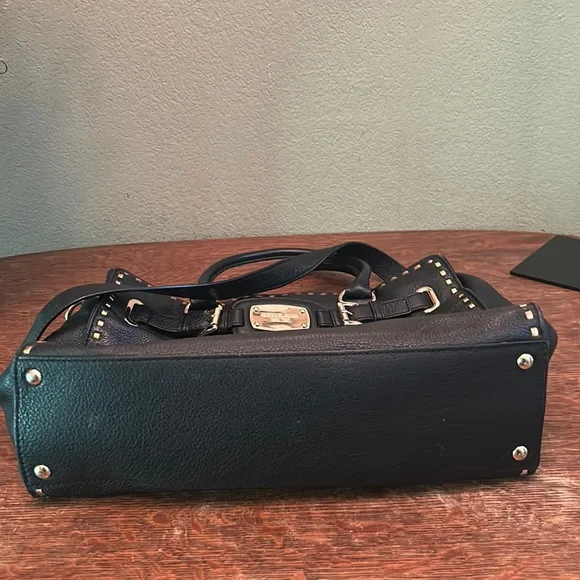 Michael Michael Kors Hamilton Whipstitched Black Pebbled Leather EW Tote - Picture 14 of 15